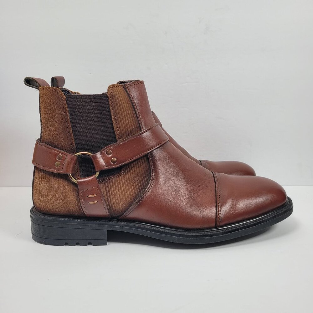 Arkbird Men's Brown Leather Ankle Boots FZN2019812 US Size 10